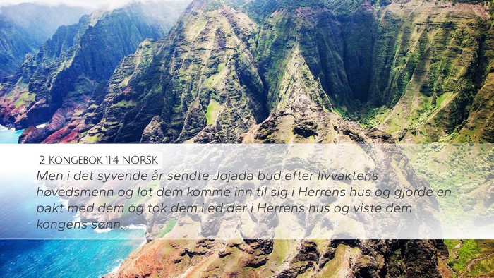 2 Kongebok 11:4 NORSK Bible Verse Image