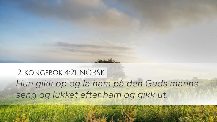 2 Kongebok 4:21 NORSK Bible Verse Image