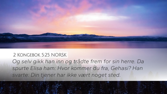 2 Kongebok 5:25 NORSK Bible Verse Image
