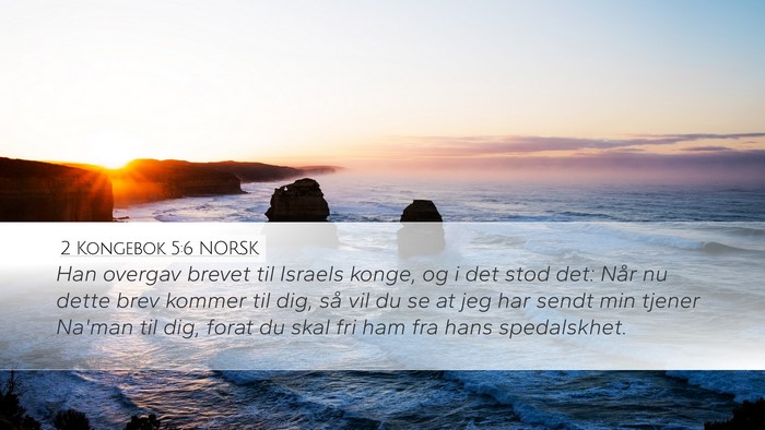 2 Kongebok 5:6 NORSK Bible Verse Image