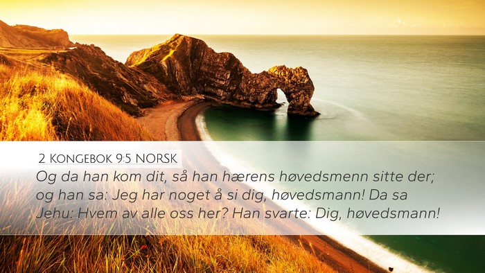 2 Kongebok 9:5 NORSK Bible Verse Image