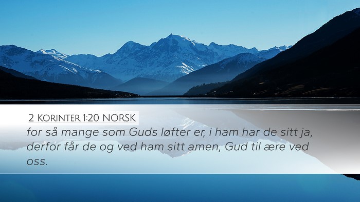 2 Korinter 1:20 NORSK Bible Verse Image