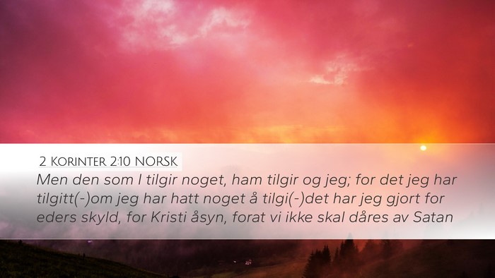 2 Korinter 2:10 NORSK Bible Verse Image
