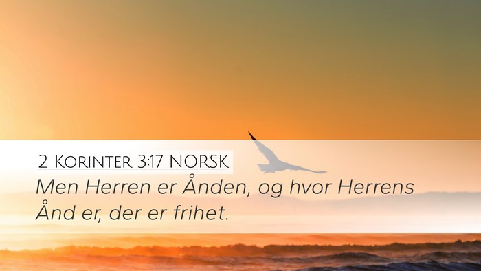 2 Korinter 3:17 NORSK Bible Verse Image