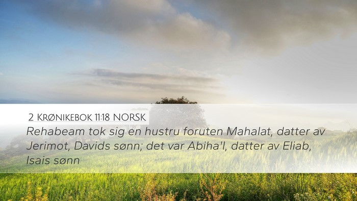 2 Krønikebok 11:18 NORSK Bible Verse Image