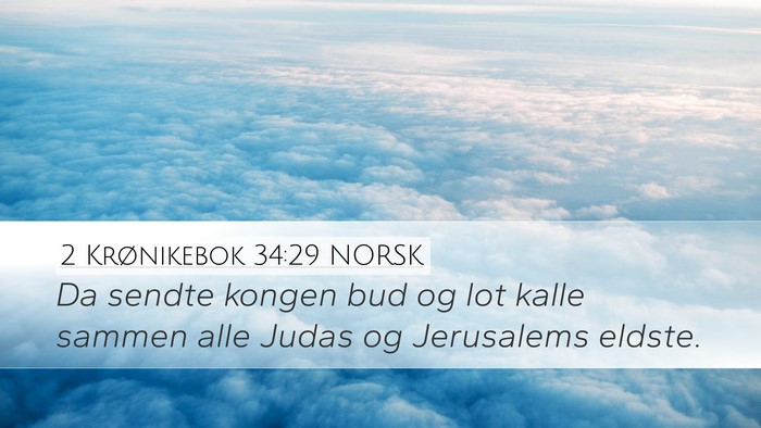2 Krønikebok 34:29 NORSK Bible Verse Image