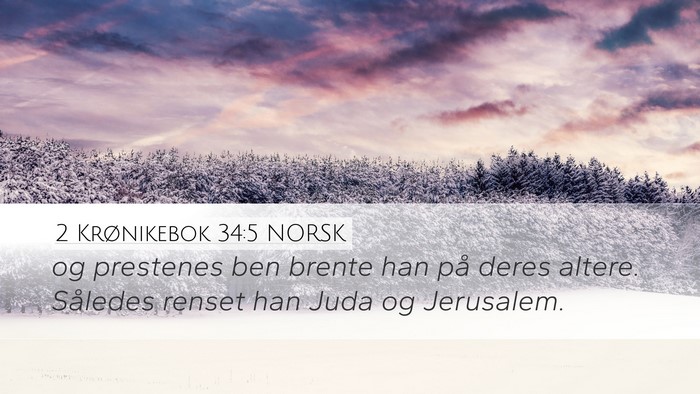2 Krønikebok 34:5 NORSK Bible Verse Image