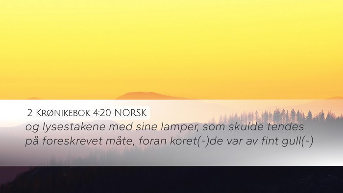 2 Krønikebok 4:20 NORSK Bible Verse Image