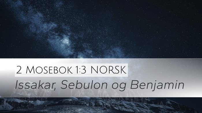 2 Mosebok 1:3 NORSK Bible Verse Image