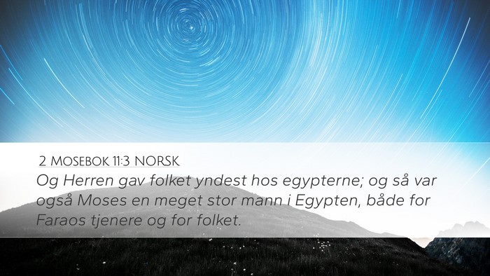 2 Mosebok 11:3 NORSK Bible Verse Image