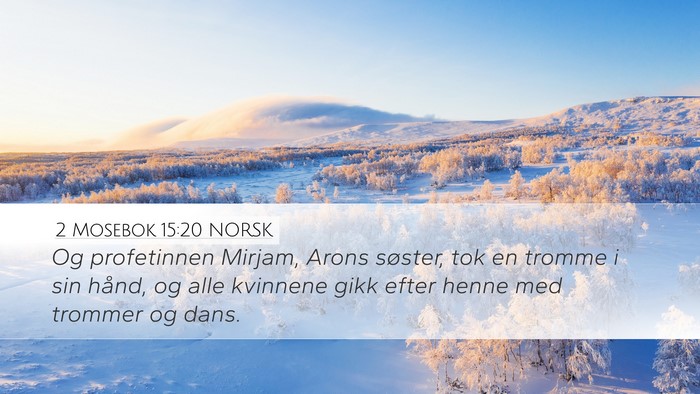 2 Mosebok 15:20 NORSK Bible Verse Image