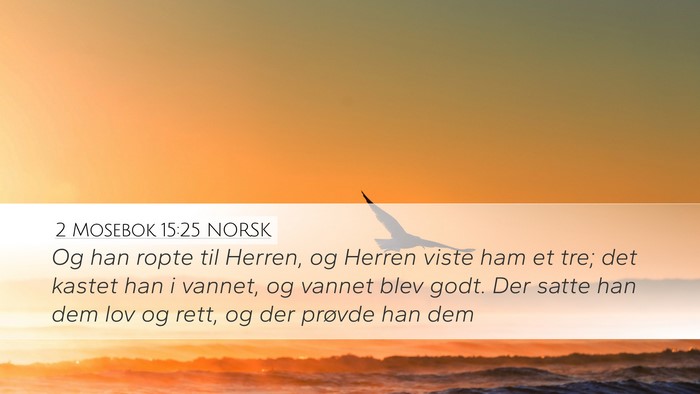 2 Mosebok 15:25 NORSK Bible Verse Image