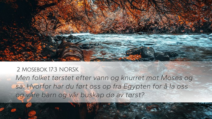 2 Mosebok 17:3 NORSK Bible Verse Image