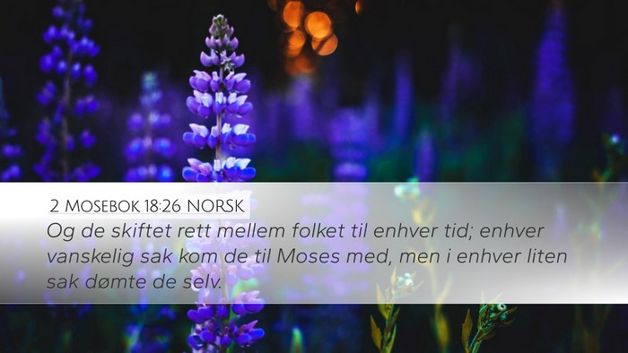 2 Mosebok 18:26 NORSK Bible Verse Image