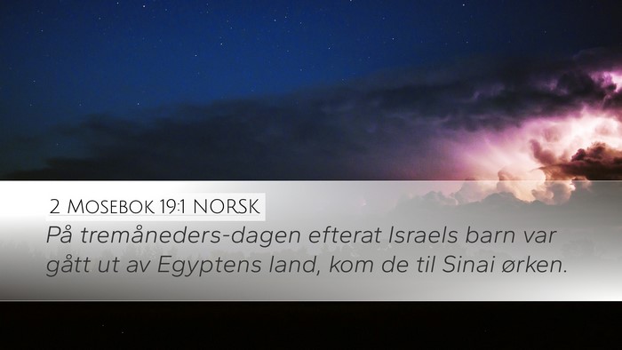 2 Mosebok 19:1 NORSK Bible Verse Image