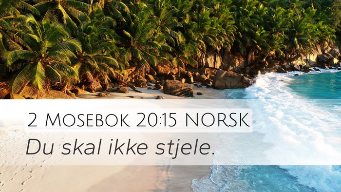2 Mosebok 20:15 NORSK Bible Verse Image