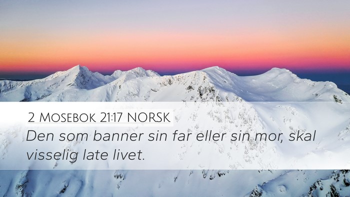 2 Mosebok 21:17 NORSK Bible Verse Image