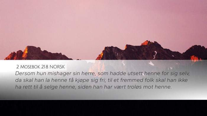 2 Mosebok 21:8 NORSK Bible Verse Image
