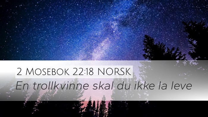 2 Mosebok 22:18 NORSK Bible Verse Image