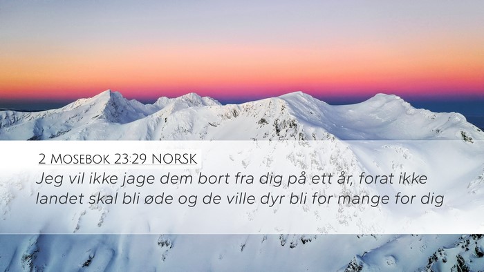 2 Mosebok 23:29 NORSK Bible Verse Image
