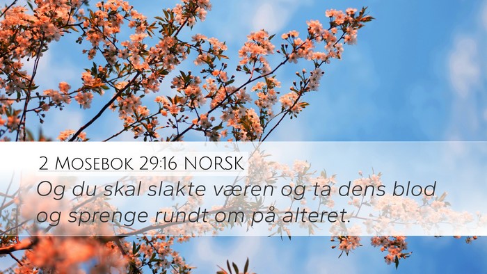 2 Mosebok 29:16 NORSK Bible Verse Image