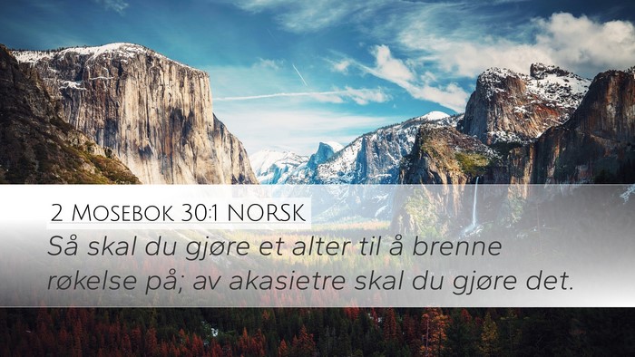 2 Mosebok 30:1 NORSK Bible Verse Image