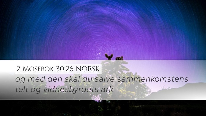 2 Mosebok 30:26 NORSK Bible Verse Image