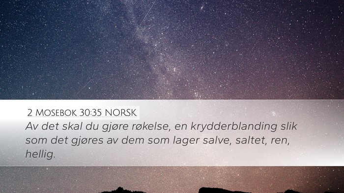 2 Mosebok 30:35 NORSK Bible Verse Image