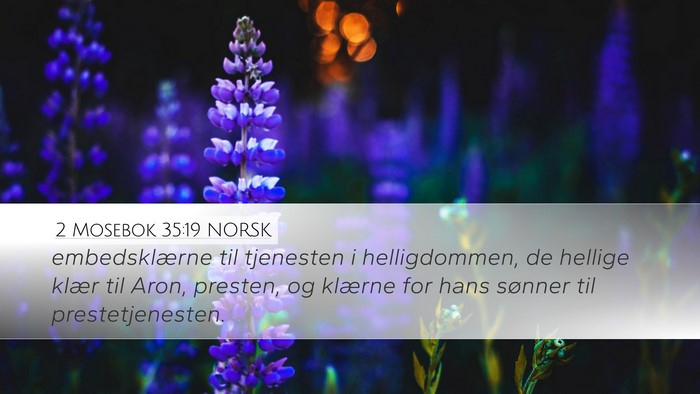 2 Mosebok 35:19 NORSK Bible Verse Image
