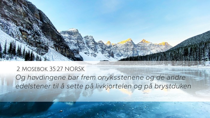 2 Mosebok 35:27 NORSK Bible Verse Image