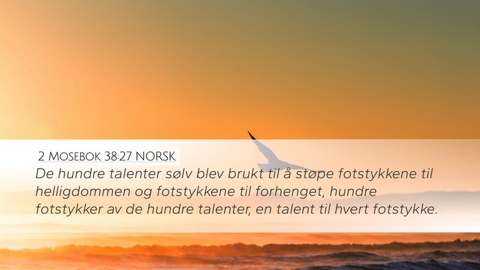 2 Mosebok 38:27 NORSK Bible Verse Image