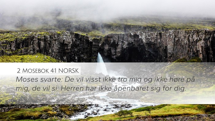 2 Mosebok 4:1 NORSK Bible Verse Image