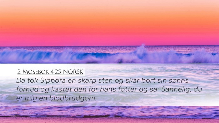 2 Mosebok 4:25 NORSK Bible Verse Image