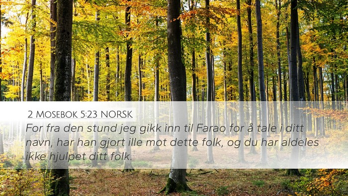 2 Mosebok 5:23 NORSK Bible Verse Image