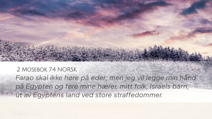2 Mosebok 7:4 NORSK Bible Verse Image