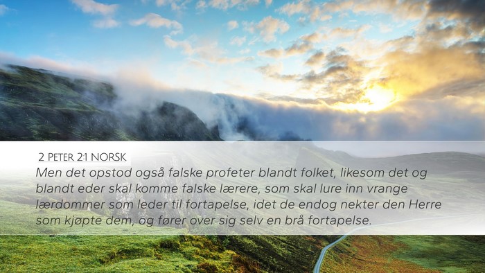 2 Peter 2:1 NORSK Bible Verse Image