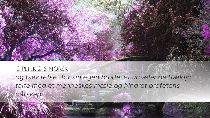2 Peter 2:16 NORSK Bible Verse Image