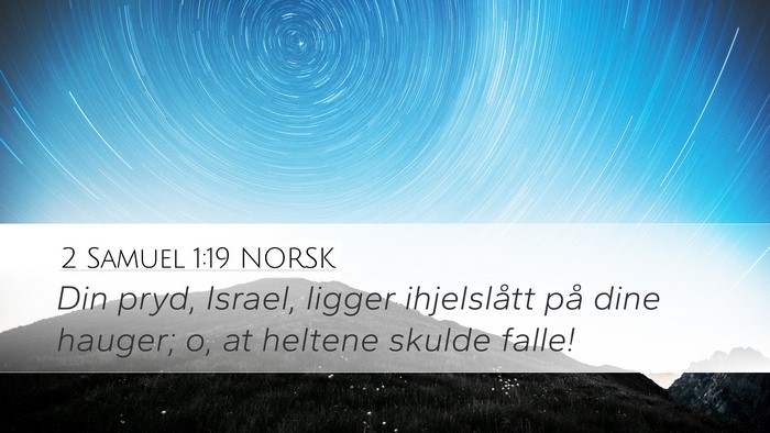 2 Samuel 1:19 NORSK Bible Verse Image