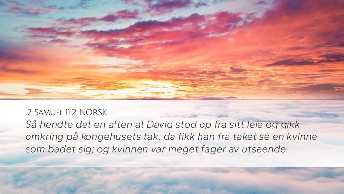 2 Samuel 11:2 NORSK Bible Verse Image