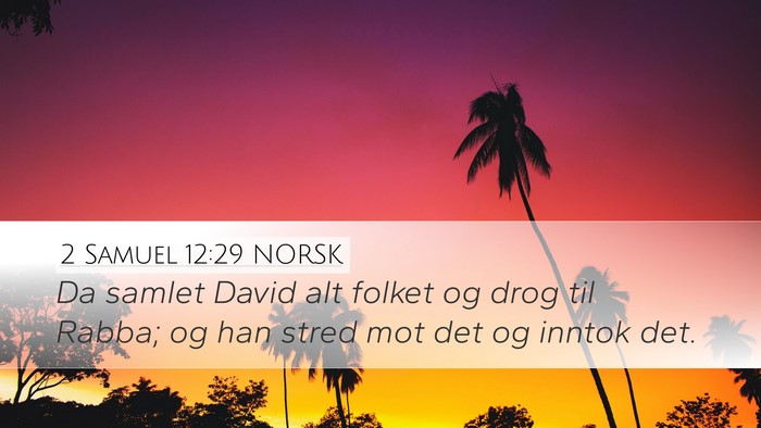2 Samuel 12:29 NORSK Bible Verse Image
