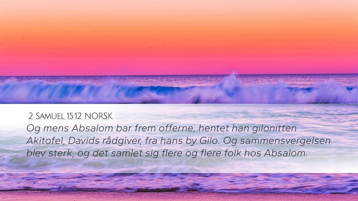 2 Samuel 15:12 NORSK Bible Verse Image