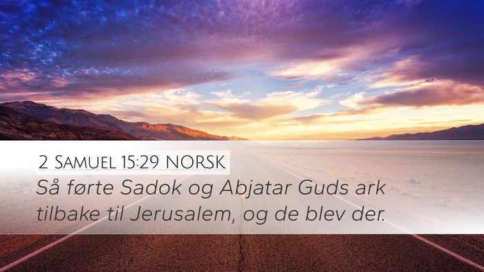 2 Samuel 15:29 NORSK Bible Verse Image