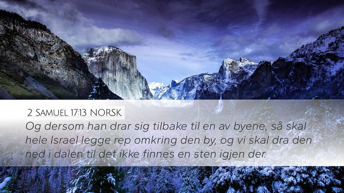 2 Samuel 17:13 NORSK Bible Verse Image