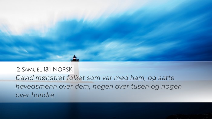 2 Samuel 18:1 NORSK Bible Verse Image