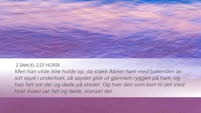 2 Samuel 2:23 NORSK Bible Verse Image