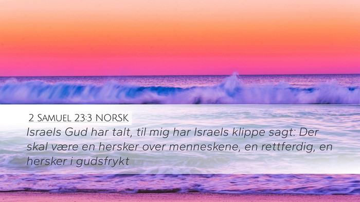 2 Samuel 23:3 NORSK Bible Verse Image