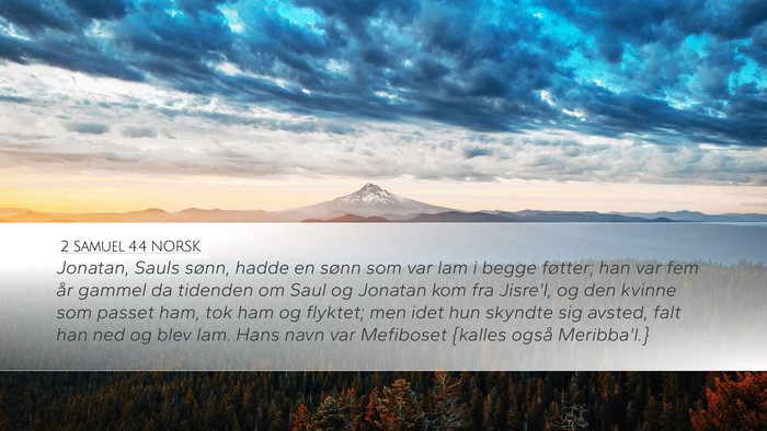 2 Samuel 4:4 NORSK Bible Verse Image