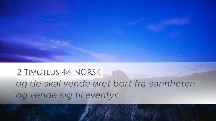 2 Timoteus 4:4 NORSK Bible Verse Image