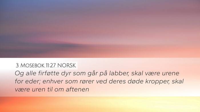 3 Mosebok 11:27 NORSK Bible Verse Image