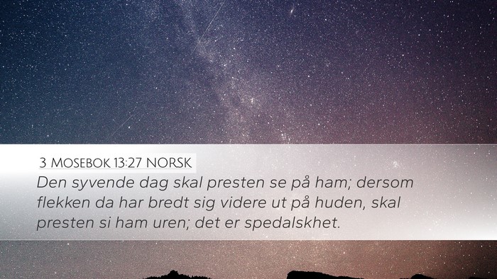 3 Mosebok 13:27 NORSK Bible Verse Image